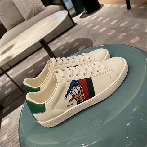 gucci x disney sneakers|gucci donald duck sneakers.